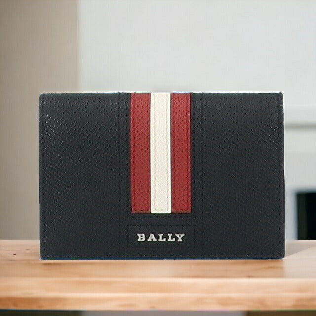 バリー カードケース BALLY タイク カード入れ 名刺入れ パスケース コンパクト レザー メンズ 6218025 ブラック 小物 記念品 プレゼント ギフト BA-6218025