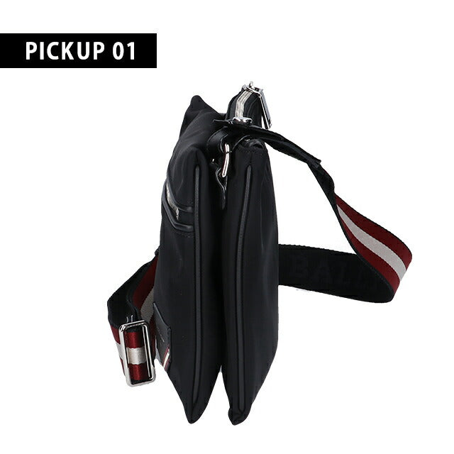 バリー ボディバッグ BALLY ハーヴィー ナイロン ショルダーバッグ メンズ 6231812 ブラック バッグ 記念品 プレゼント ギフト BA-6231812