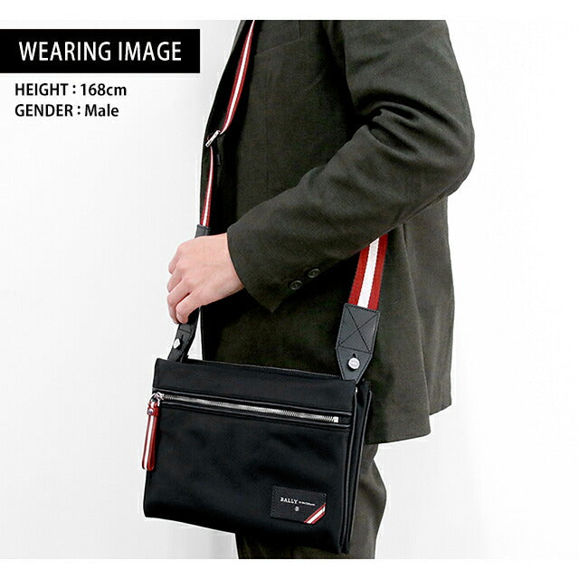 バリー ボディバッグ BALLY ハーヴィー ナイロン ショルダーバッグ メンズ 6231812 ブラック バッグ 記念品 プレゼント ギフト BA-6231812
