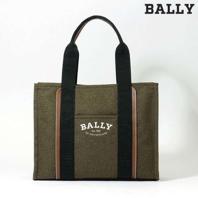 バリー トートバッグ BALLY ドライヴァリア キャンバス メンズ レディース 6302434 カーキ バッグ 記念品 プレゼント ギフト BA-6302434