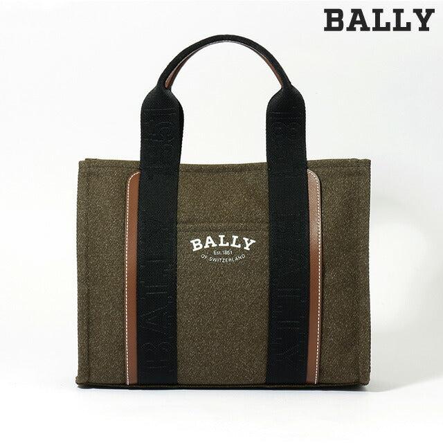 バリー トートバッグ BALLY ドライヴァリア キャンバス レディース 6302437 カーキ バッグ 記念品 プレゼント ギフト BA-6302437