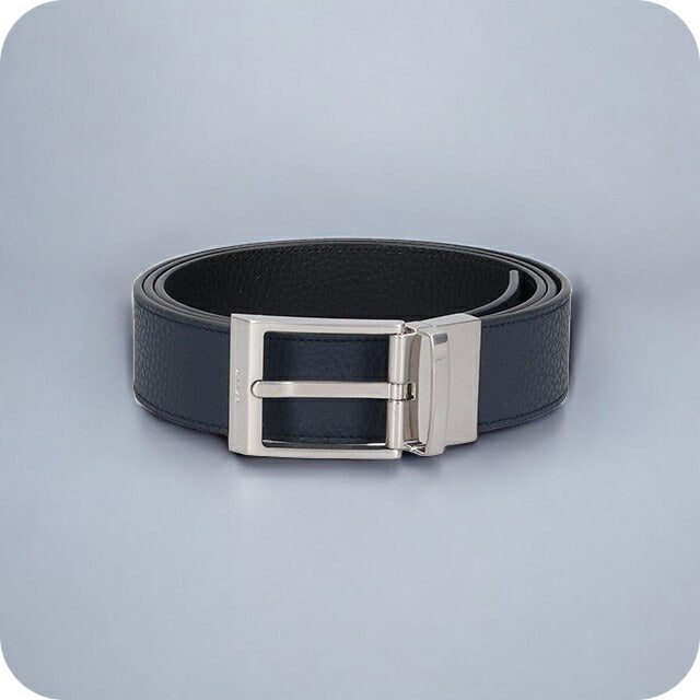 バリー ベルト メンズ ブランド グレインカーフレザー 革 レザー リバーシブル 6304878 ネイビー ブラック 小物 BA-6304878