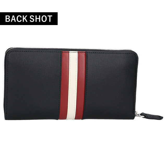 バリー 長財布 メンズ ブランド BALLY MYTHOS 6308575 ブラック レッド 財布 BA-6308575