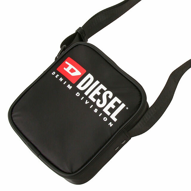 ディーゼル DIESEL X09553 P5480 T8013 ロゴプリント クロスボディ ショルダーバッグ ブラック メンズ RINKE CROSSBODY BBDE00515M