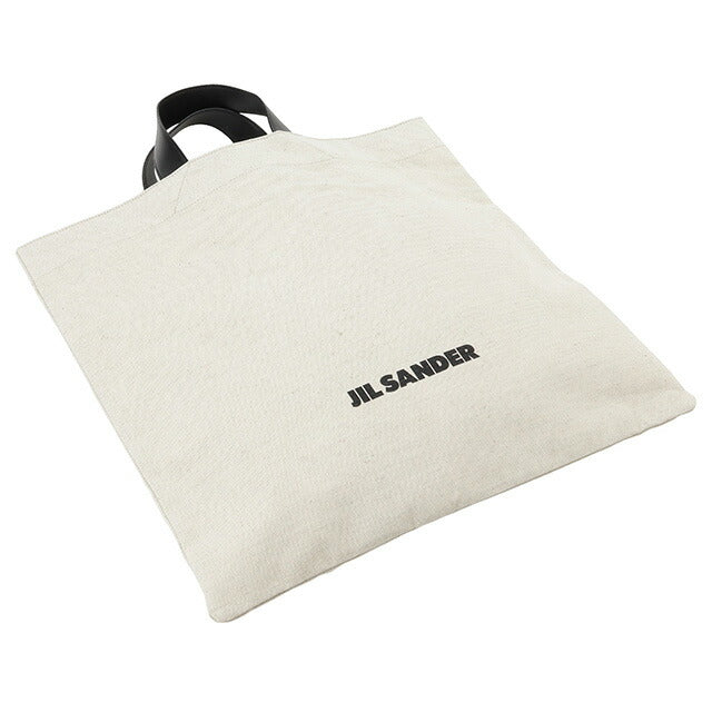 ジルサンダー JIL SANDER J07WC0024 P4917 280 ブックトート スクエア ロゴ キャンバス トートバッグ ナチュラル レディース メンズ BBJL00066L