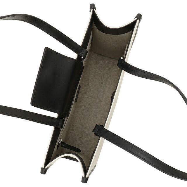 ジミーチュウ JIMMY CHOO N/S TOTE M CZM NATURAL BLACK SILVER キャンバス ミディアム N/S トートバッグ ナチュラル/ブラック BBJM00226L