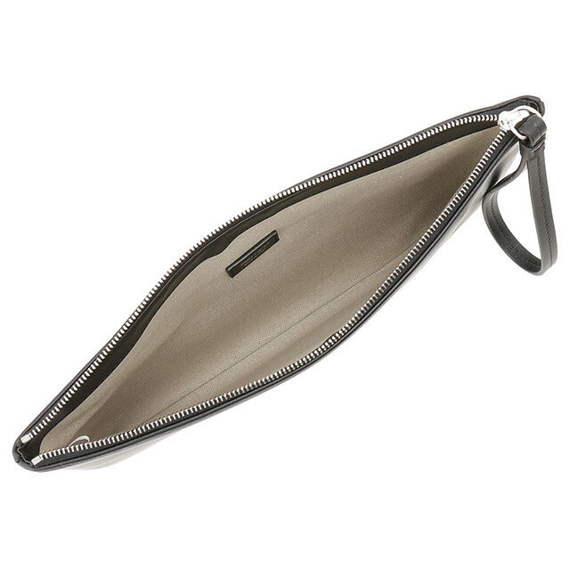 ジミーチュウ JIMMY CHOO ZIP POUCH ANR BLACK WHITE SILVER ハンドポーチ クラッチバッグ セカンドバッグ ブラック/ホワイト BBJM00229L