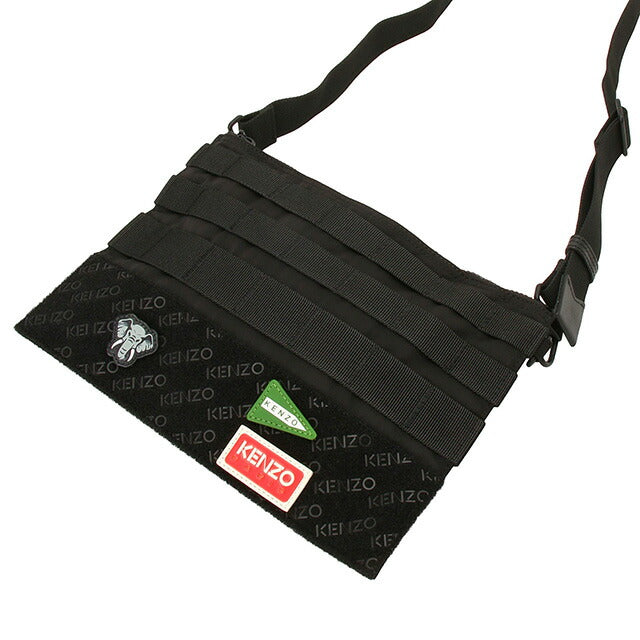 ケンゾー KENZO FD55PM202F30 043 99 ジャングル ラージ クロスボディ バッグ サコッシュ ショルダーバッグ ブラック メンズ BBKE00001M
