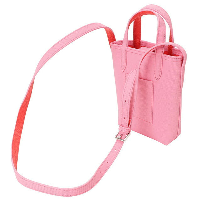 ラコステ LACOSTE NF3866 L45 アンナ プチピケ リバーシブル ショルダー 2WAYバッグ ピンク レディース ユニセックス ワニロゴ BBLT00016L