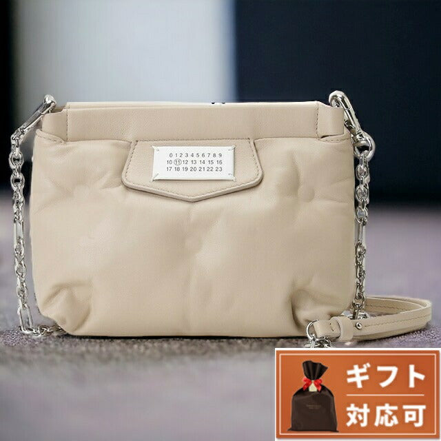 メゾンマルジェラ MAISON MARGIELA S56WF0161 P4300 T2086 グラムスラム ミニ ショルダーバッグ クラッチ アーモンドベージュ レディース BBMG00038L