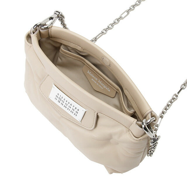 メゾンマルジェラ MAISON MARGIELA S56WF0161 P4300 T2086 グラムスラム ミニ ショルダーバッグ クラッチ アーモンドベージュ レディース BBMG00038L