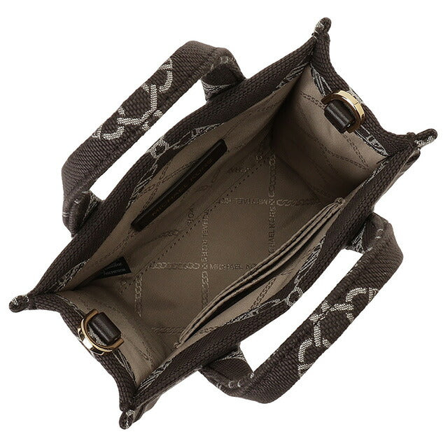 マイケルコース MICHAEL KORS 32F3G3GC0J 240 CHOC MULTI ジジ エンパイア ロゴ ジャカード エクストラスモール 2WAY ショルダー BBMK00449L