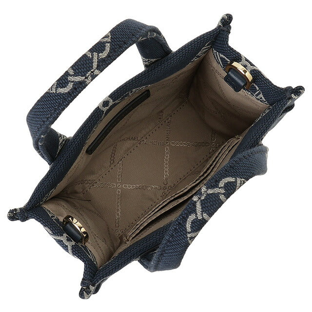 マイケルコース MICHAEL KORS 32F3G3GC0J 407 NAVY MULTI ジジ エンパイア ロゴ ジャカード エクストラスモール 2WAY ショルダー BBMK00450L