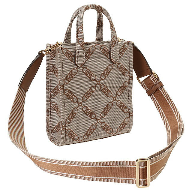 マイケルコース MICHAEL KORS 32F3G3GC4J 969 NAT/LUGG ジジ エンパイア ロゴ ジャカード エクストラスモール 2WAY ショルダー BBMK00451L