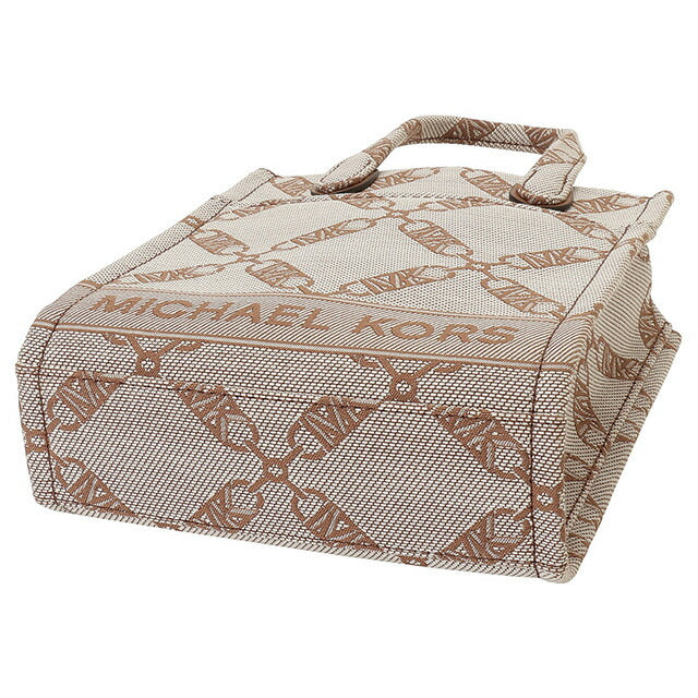 マイケルコース MICHAEL KORS 32F3G3GC4J 969 NAT/LUGG ジジ エンパイア ロゴ ジャカード エクストラスモール 2WAY ショルダー BBMK00451L