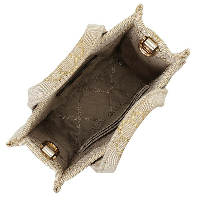 マイケルコース MICHAEL KORS 32F3G3GC9J 750 NAT/PALEGOLD ジジ エンパイア ロゴ ジャカード エクストラスモール 2WAY ショルダー BBMK00452L