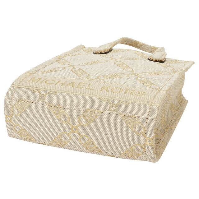 マイケルコース MICHAEL KORS 32F3G3GC9J 750 NAT/PALEGOLD ジジ エンパイア ロゴ ジャカード エクストラスモール 2WAY ショルダー BBMK00452L