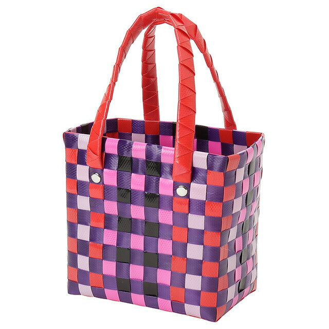 マル二 MARNI M00178 M00IW 0MC32 マルニキッズ マイクロバスケット かごバッグ ミニハンドバッグ ロゴ ピクニックバッグ レッドマルチ BBMN00098L