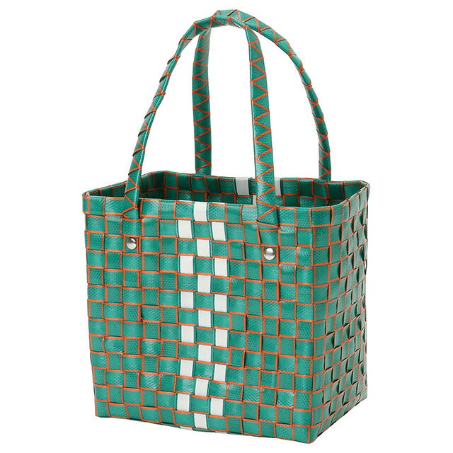 マル二 MARNI M00638 M00IW 0M523 マルニキッズ ボックスバスケット かごバッグ ミニハンドバッグ ロゴ ピクニックバッグ グリーンマルチ BBMN00101L