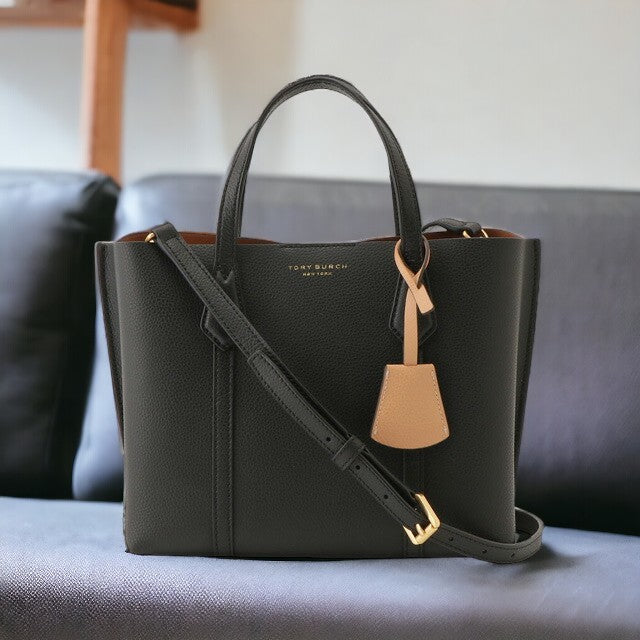 トリーバーチ Tory Burch 81928 001 BLACK ペリー スモール 中央仕切りジップ 2WAY トートバッグ ショルダーバッグ ブラック レディース BBTB00183L