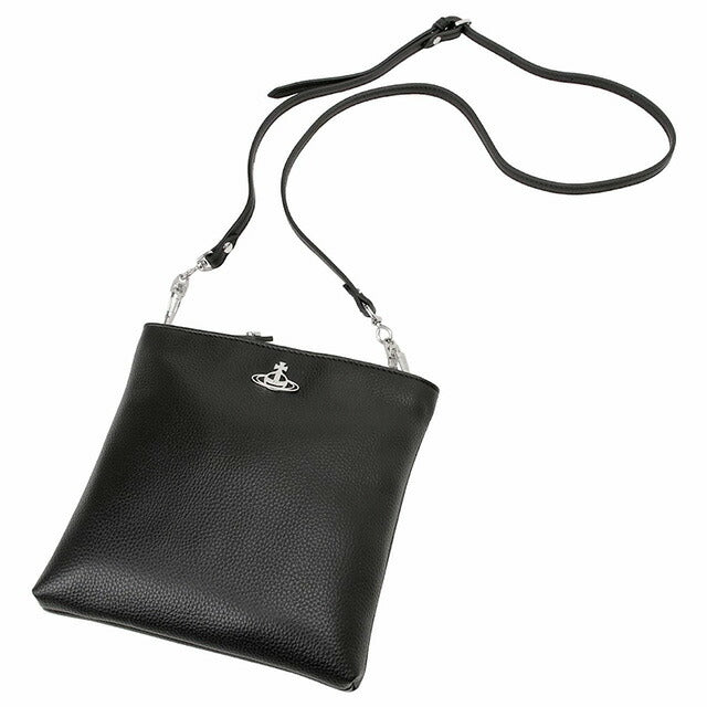 ヴィヴィアン ウエストウッド Vivienne Westwood 51160005 S000D N403 ヴィーガングレイン スクエア ショルダーバッグ クロスボディ ブラック BBVV00301L