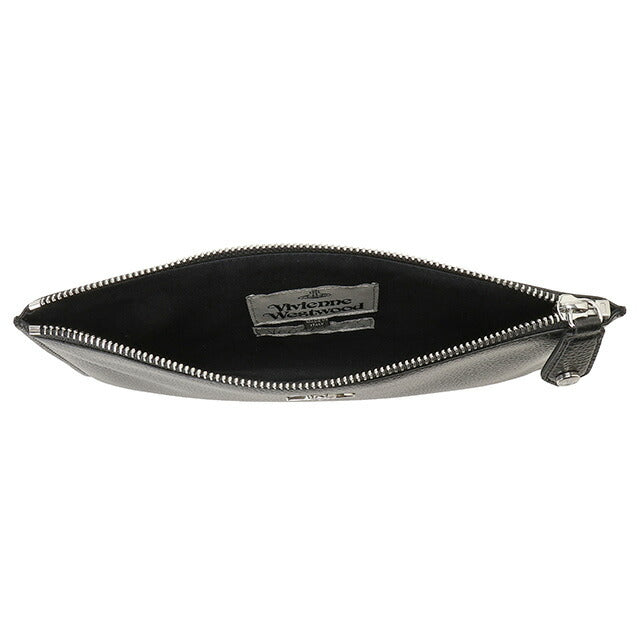 ヴィヴィアンウエストウッド Vivienne Westwood 52030003U S000D N403 ヴィーガングレイン クラッチバッグ ジップポーチ ブラック BBVV00335L