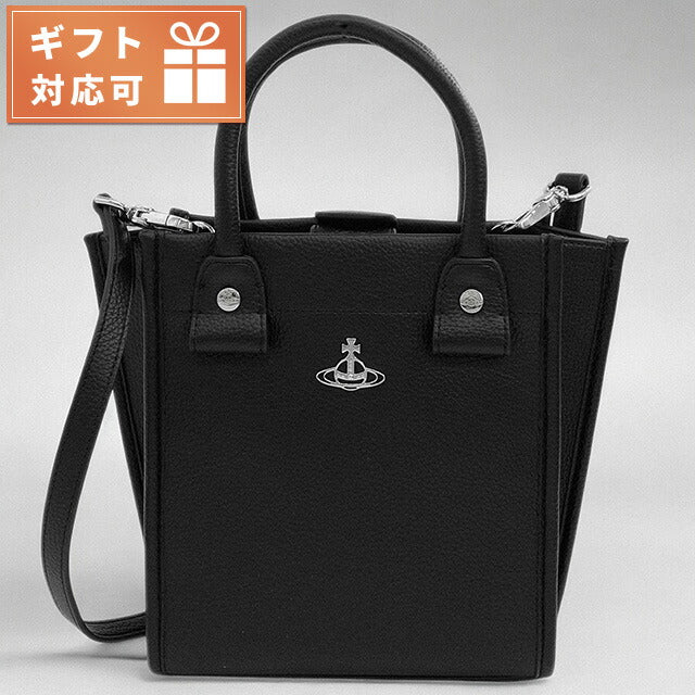 ヴィヴィアンウエストウッド Vivienne Westwood 4803000DU S000D N403 テディ スモール トートバッグ 2WAY ショルダーバッグ クロスボディ ブラック BBVV00352L