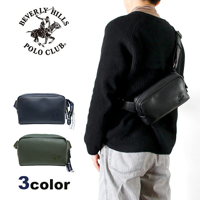 BEVERLY HILLS POLO CLUB ボディバッグ BH-M1002 ブラック ビバリーヒルズポロクラブ ボディバッグ メンズ ブランド Men's