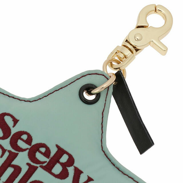シーバイクロエ SEE BY CHLOE CHS22WK730C41 39P ジョイライダー パデッド スターキーリング バッグチャーム ミルキーミント レディース 記念品 ギフト BKSC00167L