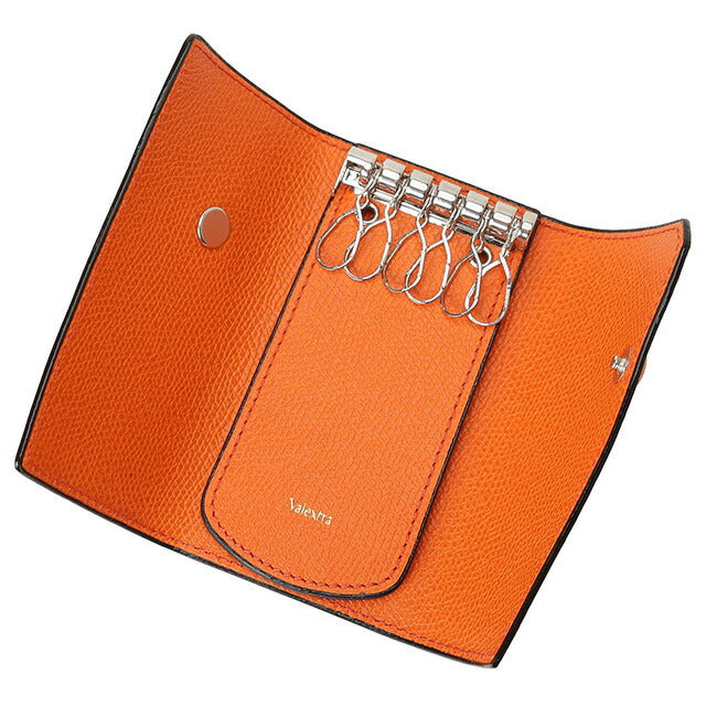 ヴァレクストラ VALEXTRA V1L76 028 AR / SGSR0076028LRDKH99 AR 6連キーケース オレンジ メンズ レディースPORTACHIAVI 6 GANCI BKVX00021M