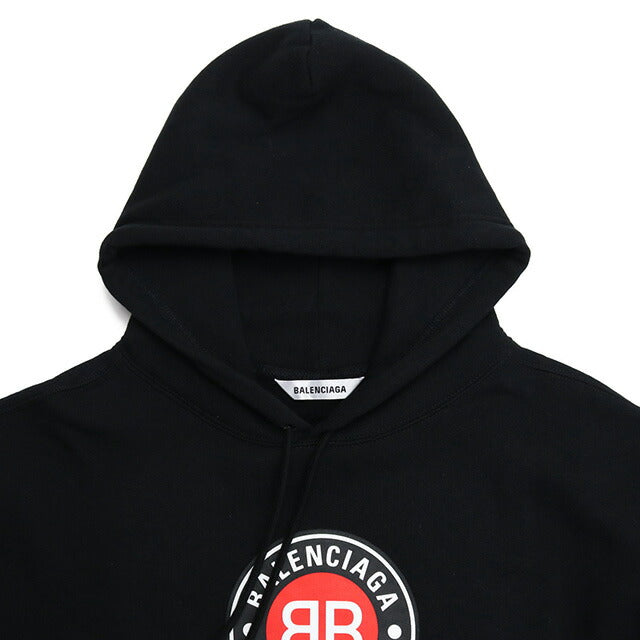 バレンシアガ パーカー レディース ブランド BALENCIAGA コットン 100%(裏起毛) ポルトガル 612959 ブラック ファッション 選べるモデル BLC612959A
