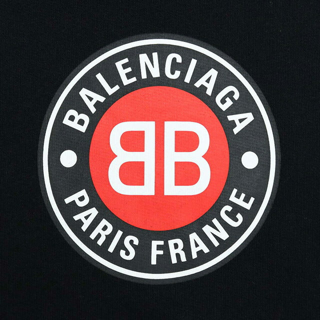 バレンシアガ パーカー レディース ブランド BALENCIAGA コットン 100%(裏起毛) ポルトガル 612959 ブラック ファッション 選べるモデル BLC612959A