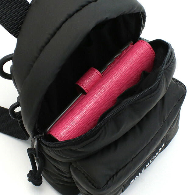 バレンシアガ 斜め掛け ショルダーバッグ ユニセックス ブランド BALENCIAGA イタリア 656060 ブラック バッグ BLC656060011