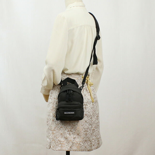 バレンシアガ 斜め掛け ショルダーバッグ ユニセックス ブランド BALENCIAGA イタリア 656060 ブラック バッグ BLC656060011