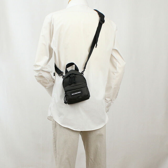バレンシアガ 斜め掛け ショルダーバッグ ユニセックス ブランド BALENCIAGA イタリア 656060 ブラック バッグ BLC656060011