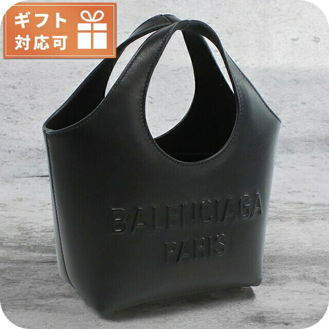 BALENCIAGA＊レザー トートバッグ BALENCIAGA ブラックレザートートバッグ