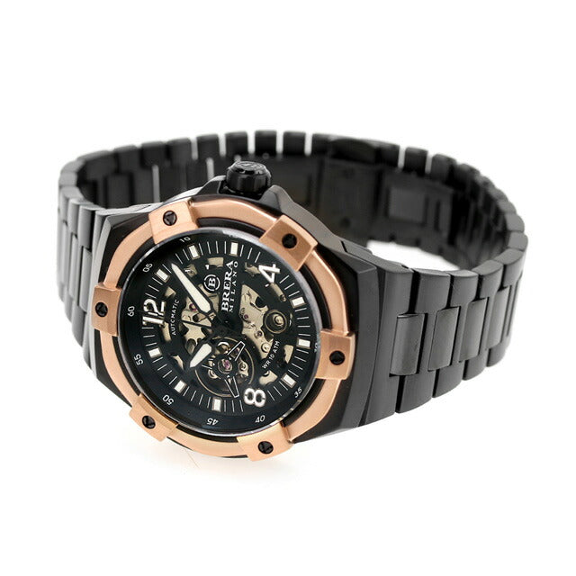 ブレラ ミラノ スーパースポルティーボ エヴォ オートマティック 自動巻き 腕時計 ブランド メンズ オープンハート BMSSAS4503D-BRC BMSSAS4503D-BRC