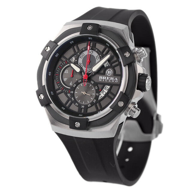 ブレラ ミラノ EVO クオーツ 腕時計 ブランド メンズ クロノグラフ BMSSQC4501 アナログ ブラック 黒 BMSSQC4501