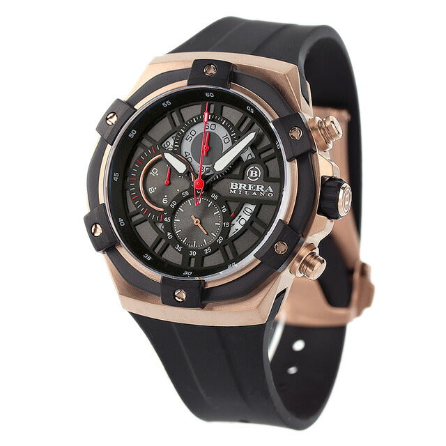 ブレラ ミラノ EVO クオーツ 腕時計 ブランド メンズ クロノグラフ BMSSQC4502 アナログ ブラック 黒 BMSSQC4502