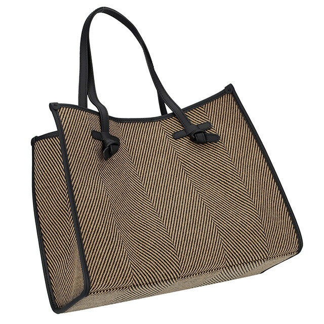 ジャンニ・キアリーニ トートバッグ メンズ レディース ブランド GIANNI CHIARINI BS 6850 SPIGA ベージュ/ブラック BS6850SPIGA-VANER