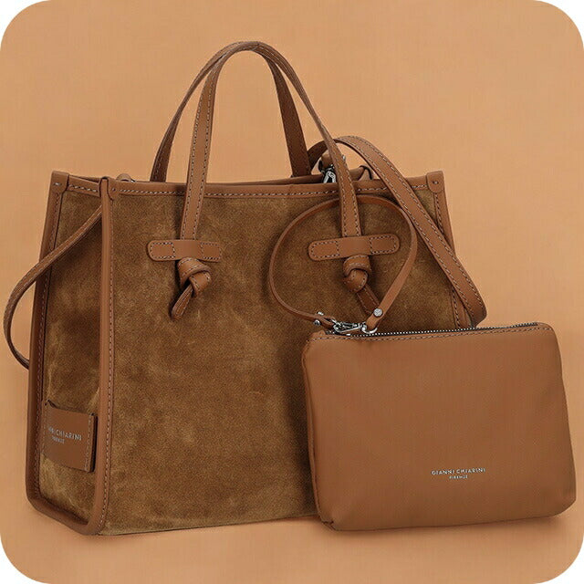 ジャンニ・キアリーニ トートバッグ レディース ブランド GIANNI CHIARINI BS 9752 CM-PL ブラウン BS9752CMPL-COGNA