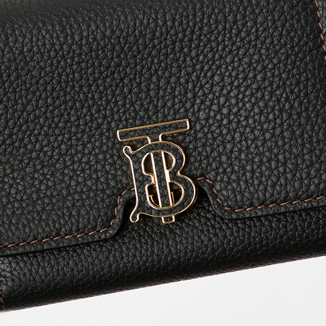 バ-バリ- 三つ折り財布 レディース ブランド BURBERRY 8049217 ブラック BU-8049217