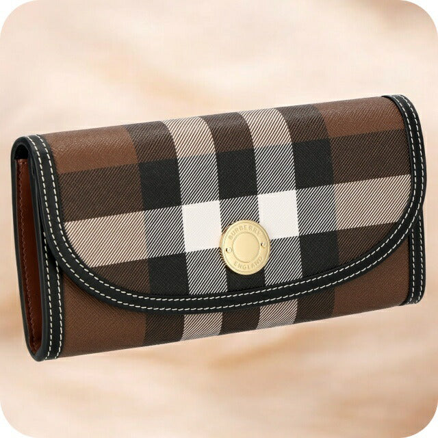 バ-バリ- 長財布 メンズ レディース ブランド BURBERRY 8062299 ダークバーチブラウン BU-8062299