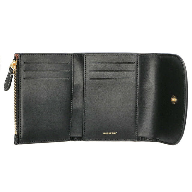 バ-バリ- 三つ折り財布 レディース ブランド BURBERRY 8062300 ダークバーチブラウン BU-8062300