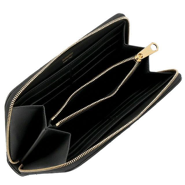 バ-バリ- 長財布 メンズ レディース ブランド BURBERRY 8062340 ブラック BU-8062340