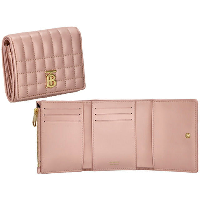 バ-バリ- 三つ折り財布 レディース ブランド BURBERRY 8062369 ピンク BU-8062369