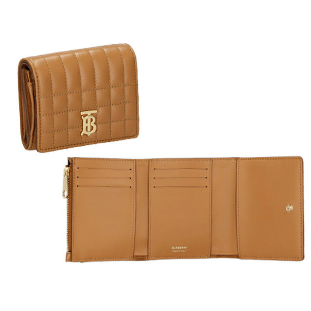 バ-バリ- 三つ折り財布 レディース ブランド BURBERRY 8062376 ブラウン BU-8062376