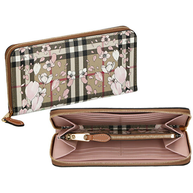 バ-バリ- 長財布 レディース ブランド BURBERRY 8067134 ベージュ BU-8067134
