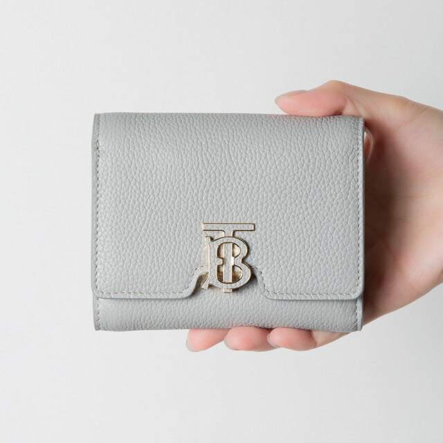 バ-バリ- 三つ折り財布 レディース ブランド BURBERRY 8070433 グレー BU-8070433