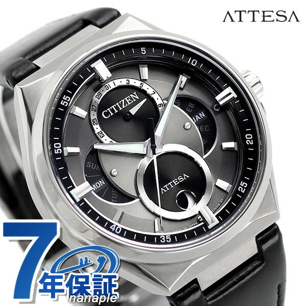 公民ATESSA ECO DRIVE太阳能三日历月期太阳能观看品牌BU 0060-09H公民BU0060-09H